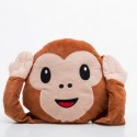 Coussin expressif tête de singe géant