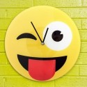 Horloge murale Smiley farceur