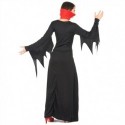 Déguisement pour femme vampire robe rouge et noire