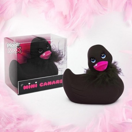 Canard Vibrant sextoy avec fourrure et strass 