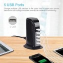 Chargeur Secteur HUB 5 USB à camera espion Ultra HD 4kvision de nuit 