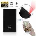 Power Bank 1200 mAh à caméra espion HD 1080P Wifi à détecteur de mouvement 