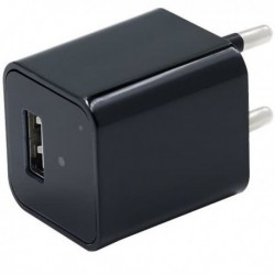 Chargeur USB Secteur à camera espion HD 1080P à détecteur de mouvement 