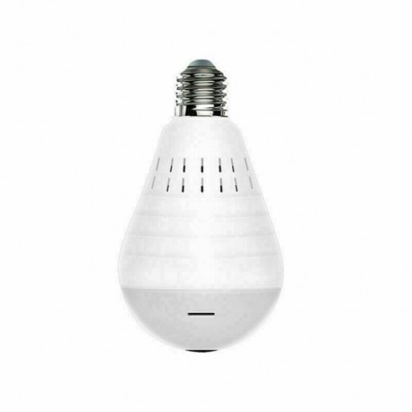 Ampoule à caméra espion HD 960P à système audio bidirectionnel et détecteur de mouvement 