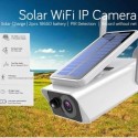 Camera de surveillance Wifi et IP vision de nuit étanche avec panneau solaire