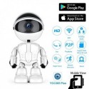 Robot intelligent caméra de surveillance rotative wifi IP 1080P vision de nuit 