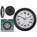 Horloge murale avec animaux et leurs cris 