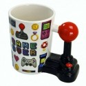 Tasse à anse manette joystick et inscription game over 