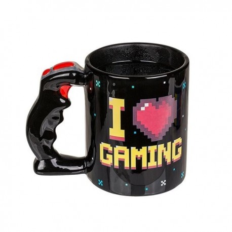 Tasse Thermo-Réactive 'I Love Gaming' avec Poignée Joystick: Pour Gamers Passionnés