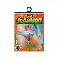 Slip Jeannot Lapin avec une carotte à la bouche 