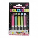 Bougies à Flamme Colorée (10 pièces)