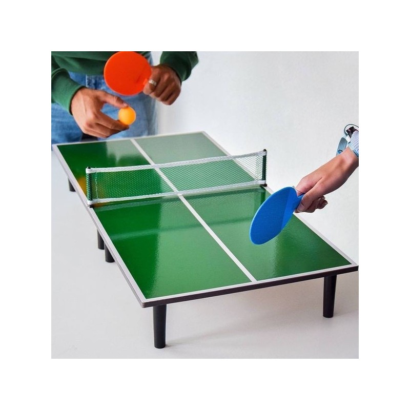 Ensemble Ping Pong Portable: Inclut 2 Raquettes, 1 Filet, 4 Balles