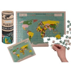 Puzzle Mappemonde 300 Pièces: Assemblez et Explorez le Monde - Éducatif et Amusant