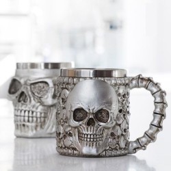 Tasse en acier Inox Tête de Mort