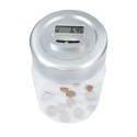 Tirelire jar compteur de monnaie en plastique