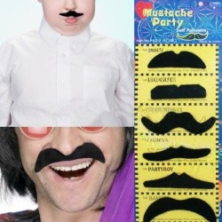 Moustaches adhésives déguisement