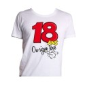 T-shirt 18 ans à personnaliser