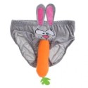 Slip Jeannot Lapin avec une carotte à la bouche 