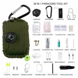 Kit de survie et d’urgence (29 accessoires) 