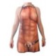 Tablier drôle homme sexy au petit zizi