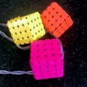 Guirlande en forme de cubes Led colorés