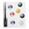 Magnets en forme de boule de billard (7 pièces)