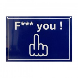 Plaque de Porte F*** you 