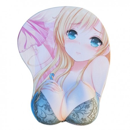 Tapis de Souris en 3D jeune fille manga sexy avec sous vêtement à dentelle