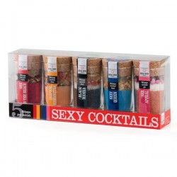 Coffret 5 mélanges pour des préparations de cocktails Sexy Cocktails 