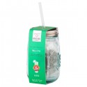 Mug Mason jar avec thé vert glacé cocktail mojito 