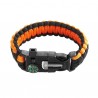 Bracelet de survie réglable boussole sifflet et lame 