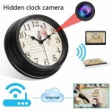 Horloge murale avec caméra espion Full HD 1080P Wifi oiseaux ronde 