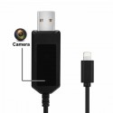 Câble chargeur USB avec camera espion Full HD 1080P 