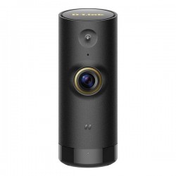 Caméra surveillance IP 720p à détecteur de mouvement vision de nuit Wifi noire