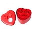Savons Roses Rouges (6 Pièces) en Boîte Cadeau: Élégance et Fraîcheur pour votre Salle de Bain