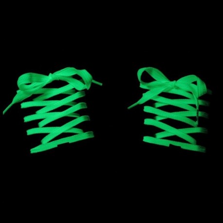 Lacets verts fluorescents