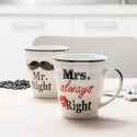 Duo tasses Monsieur et Madame Right