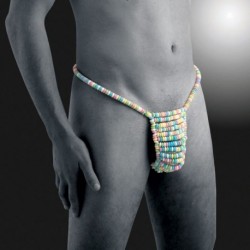 String bonbons colorés comestibles homme