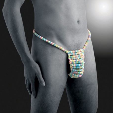 String bonbons colorés comestibles homme