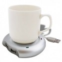 Chauffe-tasse USB et hub 4 ports