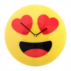 Horloge murale émoji amoureux