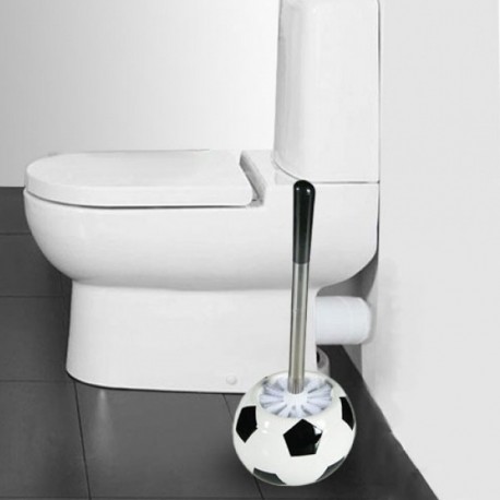 Brosse de toilette ballon de football