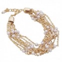 Bracelet en chaînes avec perles