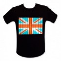 T-shirt lumineux drapeau Royaume-Uni