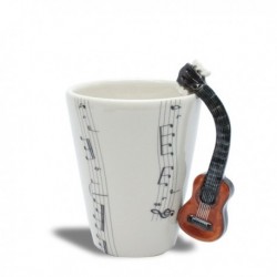 Mug avec anse en forme de guitare sèche 