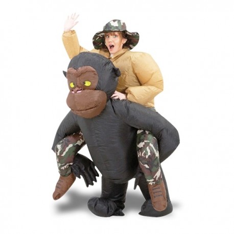 Costume gonflable à dos de gorille