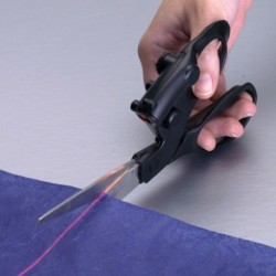 Ciseaux de précision avec laser intégré pour coupe droite 