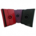 Etui de protection pour iPad 2/3 imitation cuir croco ou lisse 